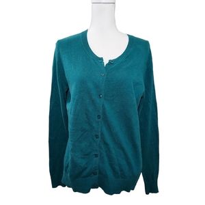 Gap Factory turquoise cardigan L